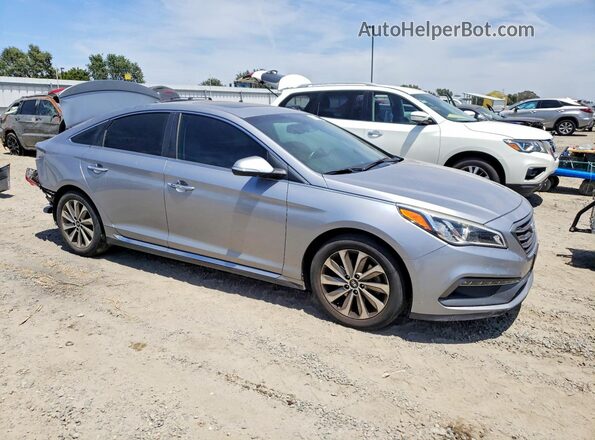 5NPE34AF7HH553959 2017 HYUNDAI SONATA Silver Передня права чверть