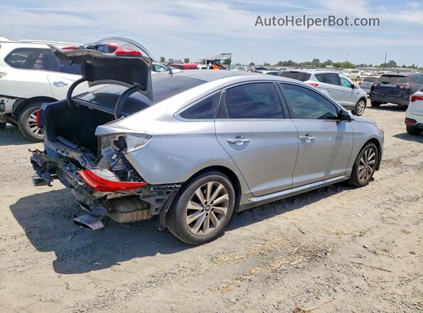 5NPE34AF7HH553959 2017 HYUNDAI SONATA Silver Задня права чверть