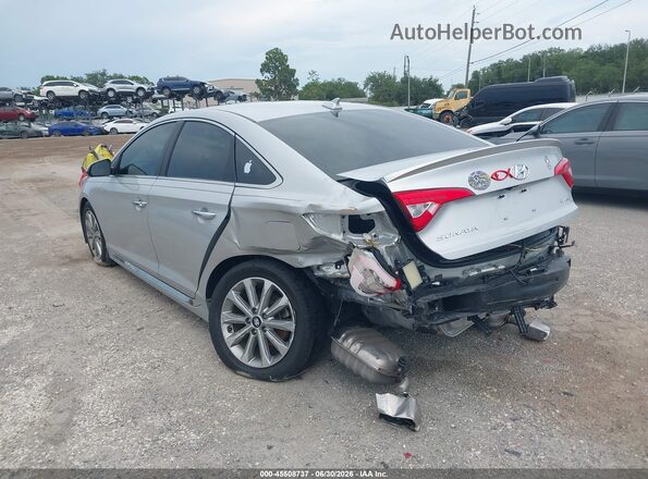 5NPE34AF7HH586654 2017 HYUNDAI SONATA Silver Rear left