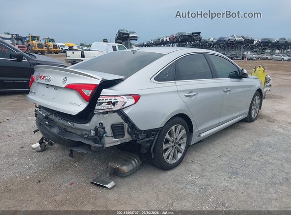5NPE34AF7HH586654 2017 HYUNDAI SONATA Silver Rear right