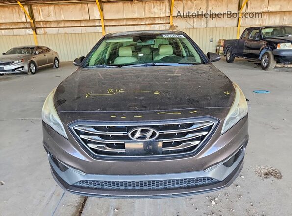 5NPE34AF7HH593488 2017 HYUNDAI SONATA Gray წინა ხედი