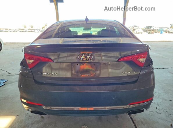 5NPE34AF7HH593488 2017 HYUNDAI SONATA Gray უკანა ხედი