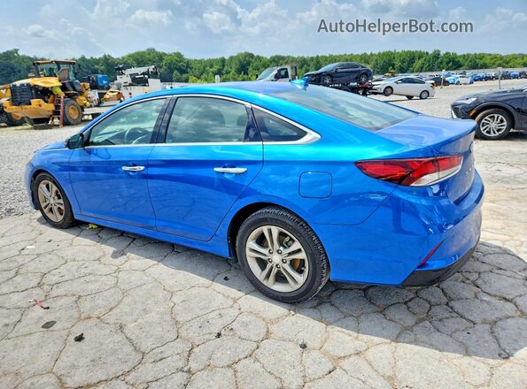 5NPE34AF7JH607931 2018 HYUNDAI SONATA Blue უკანა მარცხენა