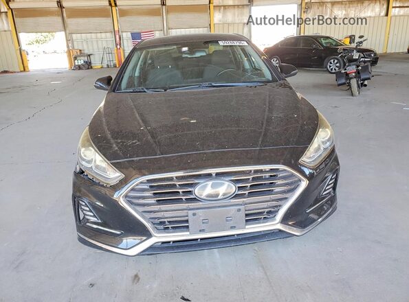 5NPE34AF7JH622591 2018 HYUNDAI SONATA Black Вид спереду