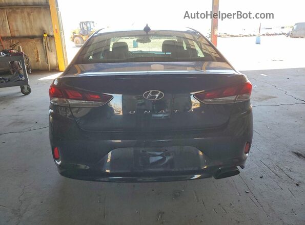 5NPE34AF7JH622591 2018 HYUNDAI SONATA Black Вид ззаду