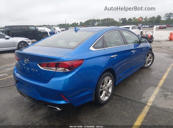 5NPE34AF7JH626835 2018 HYUNDAI SONATA Blue Հետևի աջ