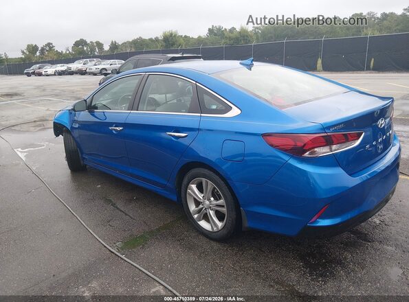 5NPE34AF7JH626835 2018 HYUNDAI SONATA Blue Հետևի ձախ