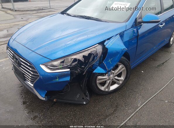 5NPE34AF7JH626835 2018 HYUNDAI SONATA Blue Դիմացի տեսք