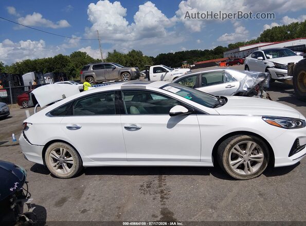 5NPE34AF7JH634224 2018 HYUNDAI SONATA White Widok wnętrza z tyłu