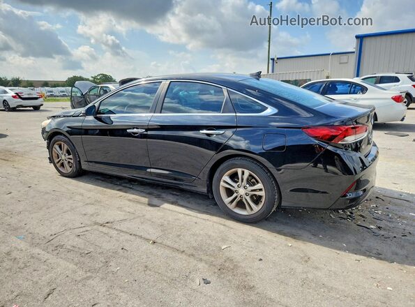 5NPE34AF7JH639617 2018 HYUNDAI SONATA Black Rear left