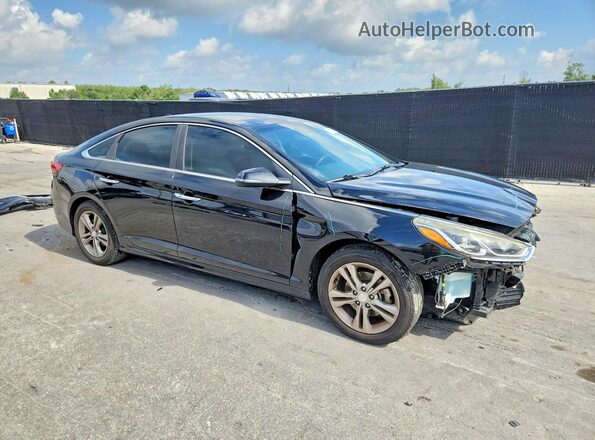 5NPE34AF7JH639617 2018 HYUNDAI SONATA Black Front right