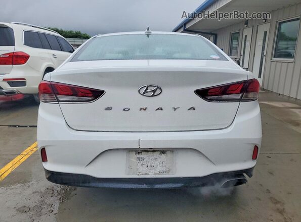 5NPE34AF7JH639827 2018 HYUNDAI SONATA White უკანა ხედი