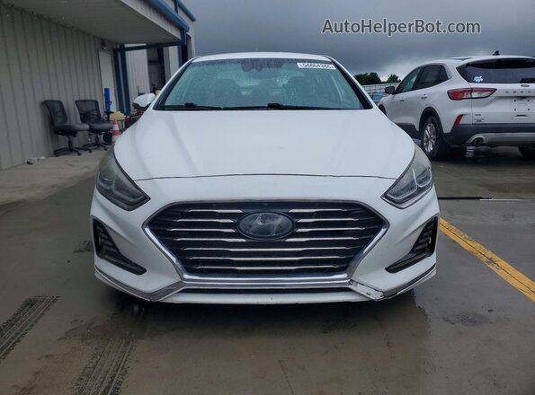 5NPE34AF7JH639827 2018 HYUNDAI SONATA White წინა ხედი