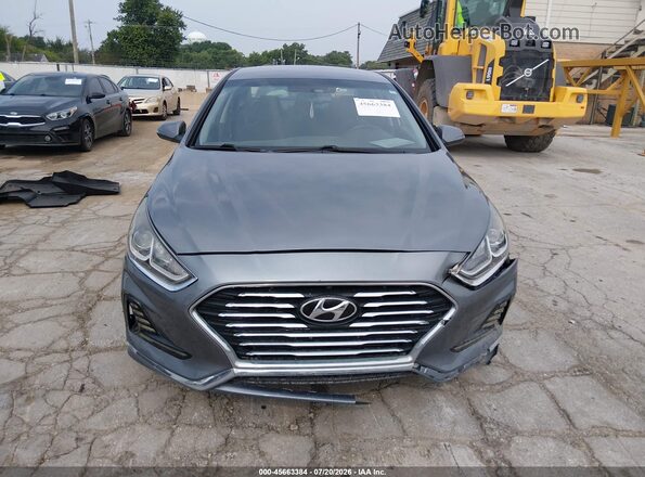 5NPE34AF7JH642288 2018 HYUNDAI SONATA Gray Սարքավորումների վահանակի տեսք