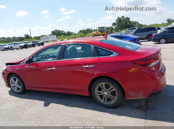 5NPE34AF7JH653212 2018 HYUNDAI SONATA Красный Панорамный вид салона 360°