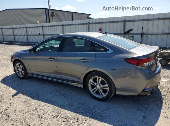 5NPE34AF7JH677946 2018 HYUNDAI SONATA Серый Задняя левая четверть