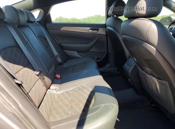 5NPE34AF7JH677946 2018 HYUNDAI SONATA Серый Вид задних сидений