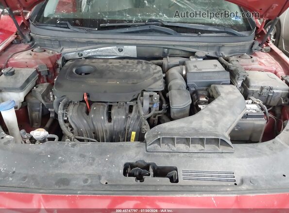 5NPE34AF7JH689224 2018 HYUNDAI SONATA Red Вид ззаду