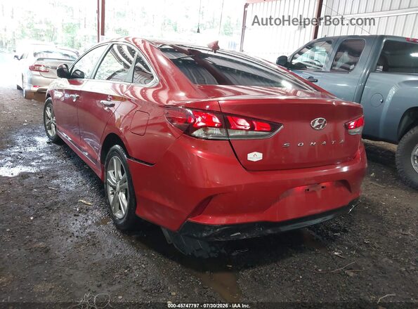 5NPE34AF7JH689224 2018 HYUNDAI SONATA Red Задня ліва чверть