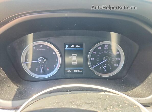 5NPE34AF7JH712078 2018 HYUNDAI SONATA White Instrument cluster view