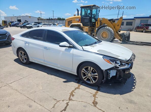 5NPE34AF7JH712078 2018 HYUNDAI SONATA White Front right