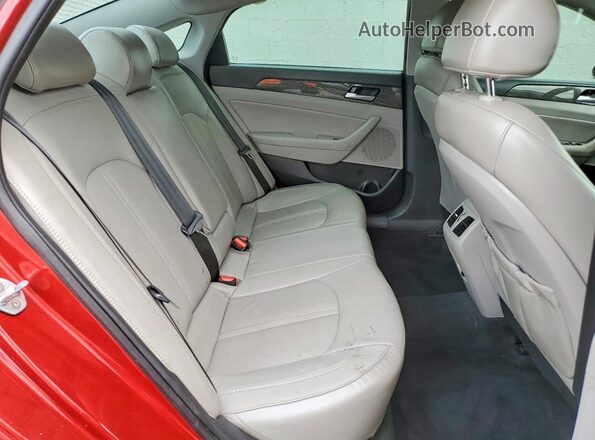 5NPE34AF7JH720665 2018 HYUNDAI SONATA Темно-бордовый Вид задних сидений
