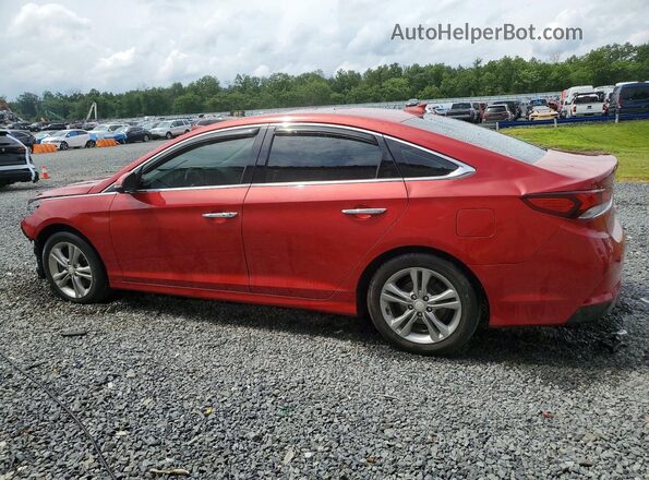 5NPE34AF7JH720665 2018 HYUNDAI SONATA Темно-бордовый Задняя левая четверть