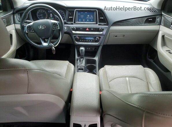 5NPE34AF7JH720665 2018 HYUNDAI SONATA Темно-бордовый Вид панели приборов