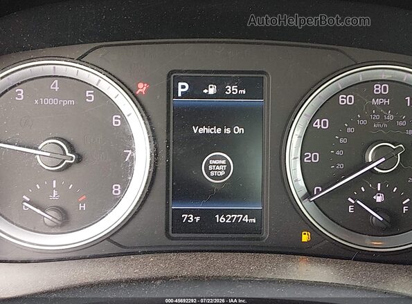 5NPE34AF7KH729383 2019 HYUNDAI SONATA Синий 