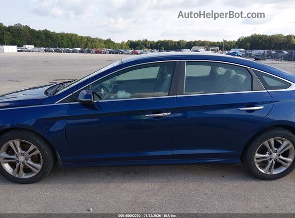 5NPE34AF7KH729383 2019 HYUNDAI SONATA Синий Панорамный вид салона 360°