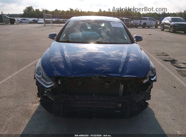 5NPE34AF7KH729383 2019 HYUNDAI SONATA Синий Вид щитка приборов