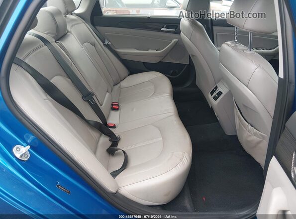 5NPE34AF7KH737127 2019 HYUNDAI SONATA Blue Widok naklejki z numerem VIN