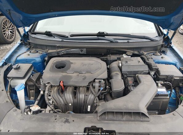5NPE34AF7KH737127 2019 HYUNDAI SONATA Blue Widok z tyłu