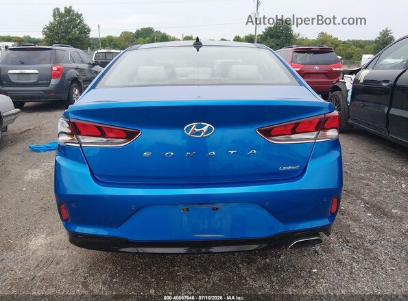5NPE34AF7KH737127 2019 HYUNDAI SONATA Blue 