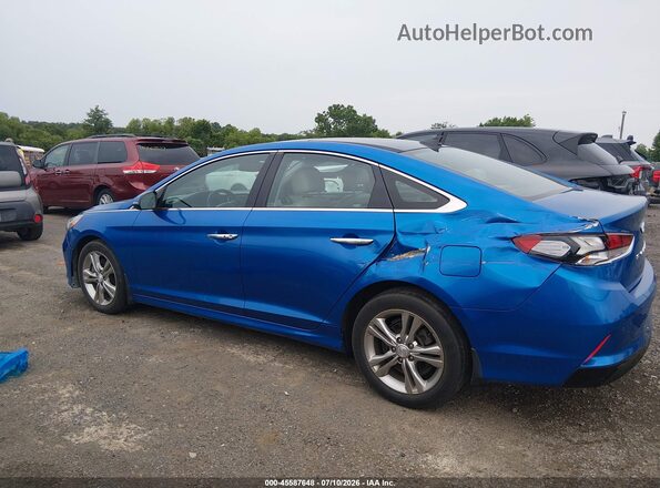 5NPE34AF7KH737127 2019 HYUNDAI SONATA Blue Widok wnętrza 360 stopni