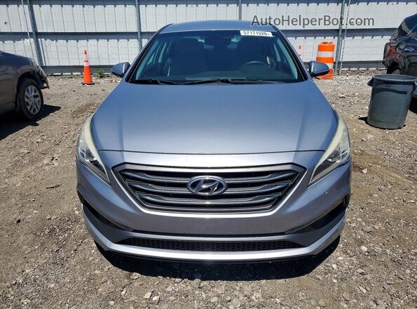 5NPE34AF8GH283803 2016 HYUNDAI SONATA Silver Front view
