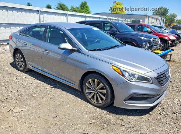 5NPE34AF8GH283803 2016 HYUNDAI SONATA Silver Front right