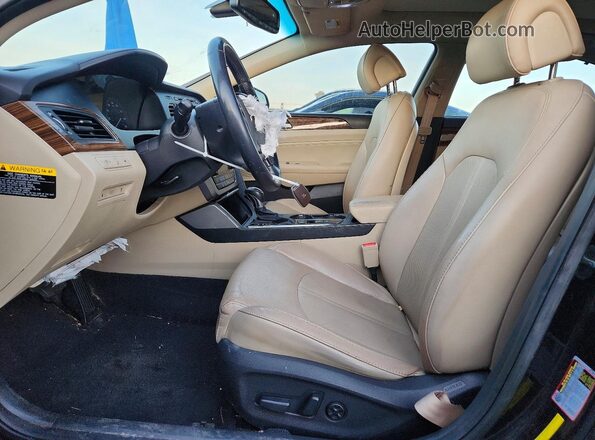 5NPE34AF8GH324012 2016 HYUNDAI SONATA Черный Вид салона спереди