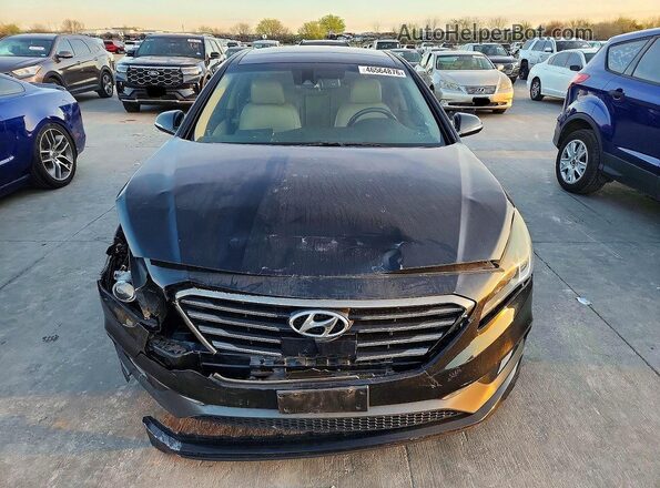 5NPE34AF8GH324012 2016 HYUNDAI SONATA Черный Вид спереди