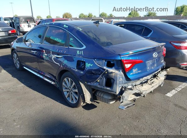 5NPE34AF8GH346365 2016 HYUNDAI SONATA Blue Tył lewy