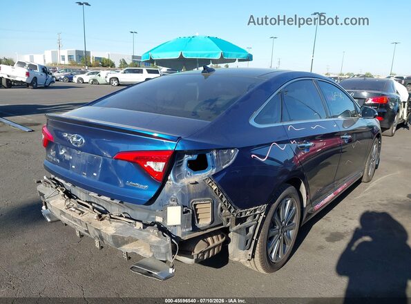 5NPE34AF8GH346365 2016 HYUNDAI SONATA Blue Tył prawy
