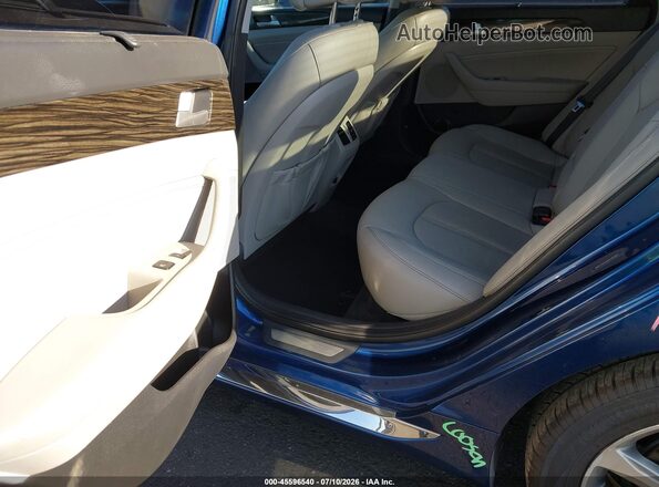 5NPE34AF8GH346365 2016 HYUNDAI SONATA Blue Widok naklejki z numerem VIN