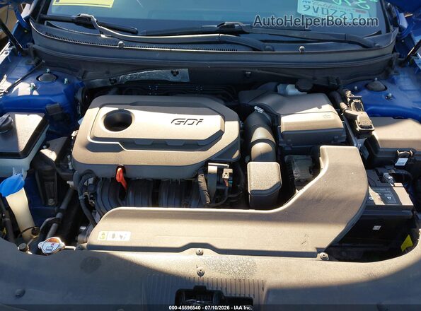 5NPE34AF8GH346365 2016 HYUNDAI SONATA Blue Widok z tyłu