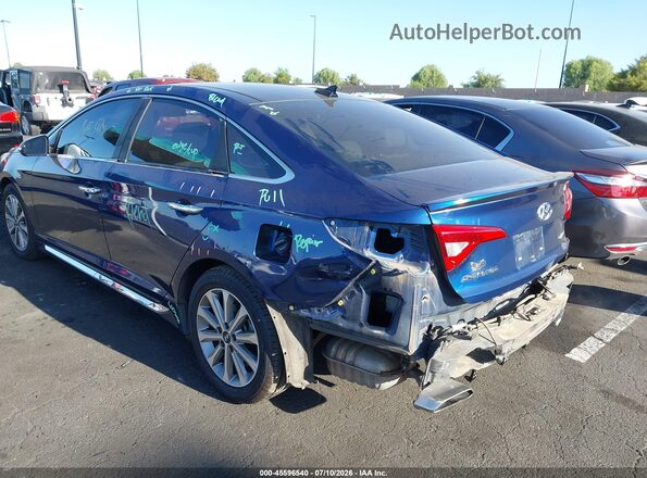 5NPE34AF8GH346365 2016 HYUNDAI SONATA Blue Widok z przodu