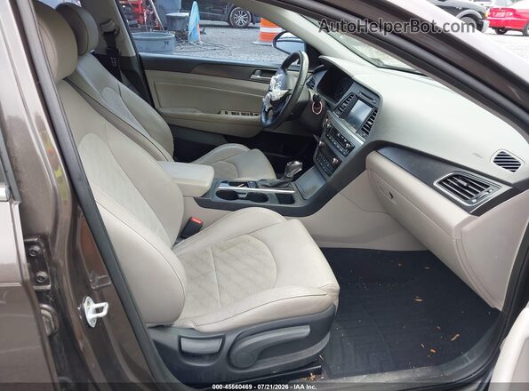 5NPE34AF8GH396666 2016 HYUNDAI SONATA Brown წინა სალონის ხედი