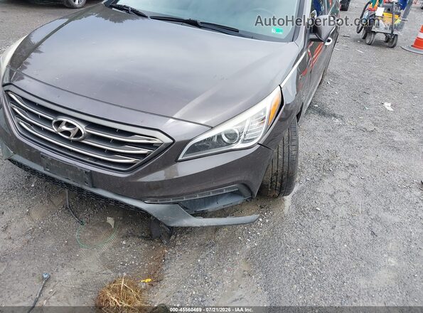 5NPE34AF8GH396666 2016 HYUNDAI SONATA Brown წინა ხედი