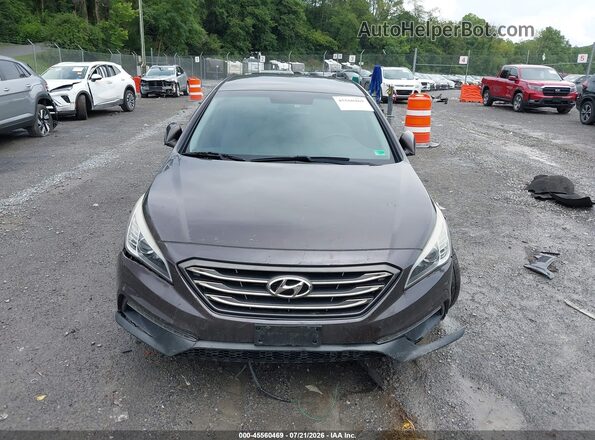 5NPE34AF8GH396666 2016 HYUNDAI SONATA Brown ხელსაწყოთა პანელის ხედი