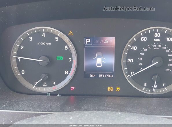 5NPE34AF8GH399017 2016 HYUNDAI SONATA Black Vista de los asientos traseros