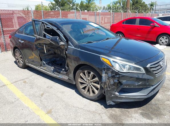 5NPE34AF8GH399017 2016 HYUNDAI SONATA Black Vista frontal