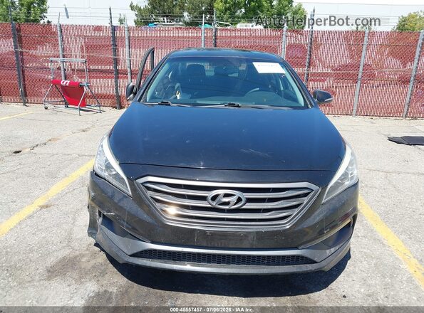 5NPE34AF8GH399017 2016 HYUNDAI SONATA Black Vista del cuadro de instrumentos